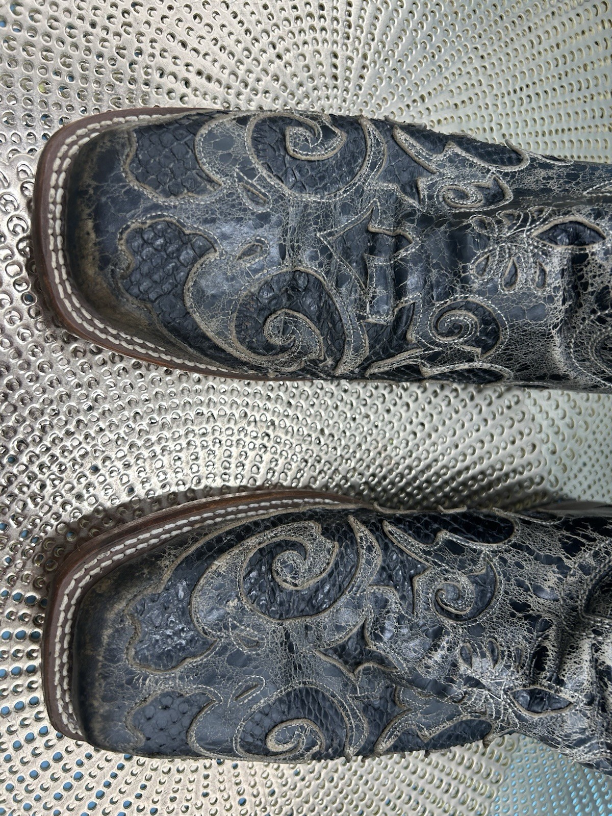 Corral Python A2159 Inlay Tooled Western Cowboy B… - image 3