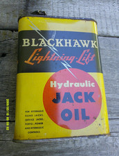 Blackhawk Lightning Lift Hydraulic Jack Oil Can 1 Quart Vintage