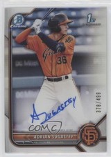 2022 Bowman Chrome Prospect Refractor 378/499 Adrian Sugastey #CPA-AS Auto 0v0o