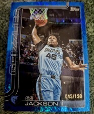 2025-26 Topps Blue Holo Foil Jersey Numbered 45/150 GG Jackson II #249
