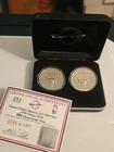 1996 Chicago Bulls NBA Championship Team - 2 Silver GOLD Sig Coins Set 0743/1500
