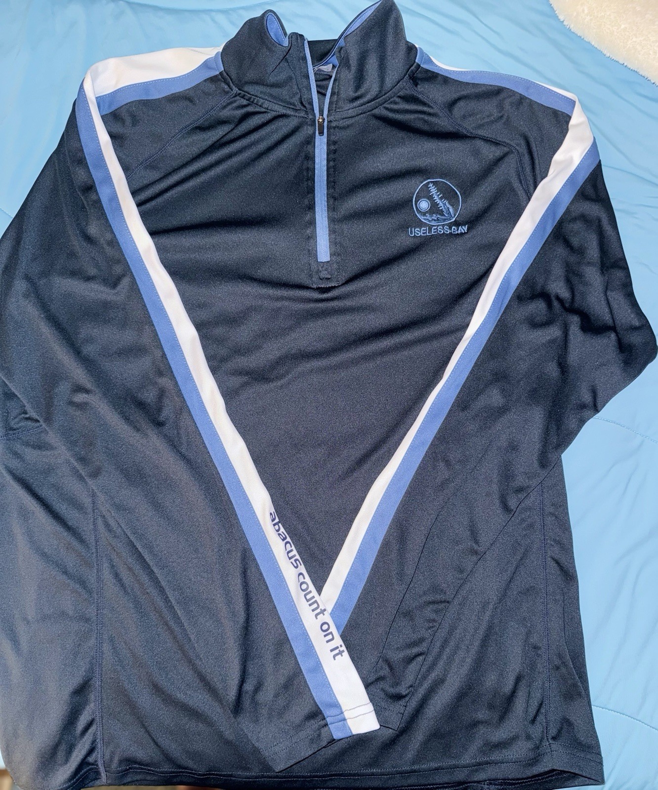 Abacus Sportswear Men's Large Tenby Long Sleeve UV Cut Golf Pullover