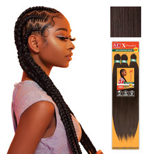 X-Pression Prestretched Braiding Hair - 3X Braid 58 Inch All Kanekalon Flame Ret