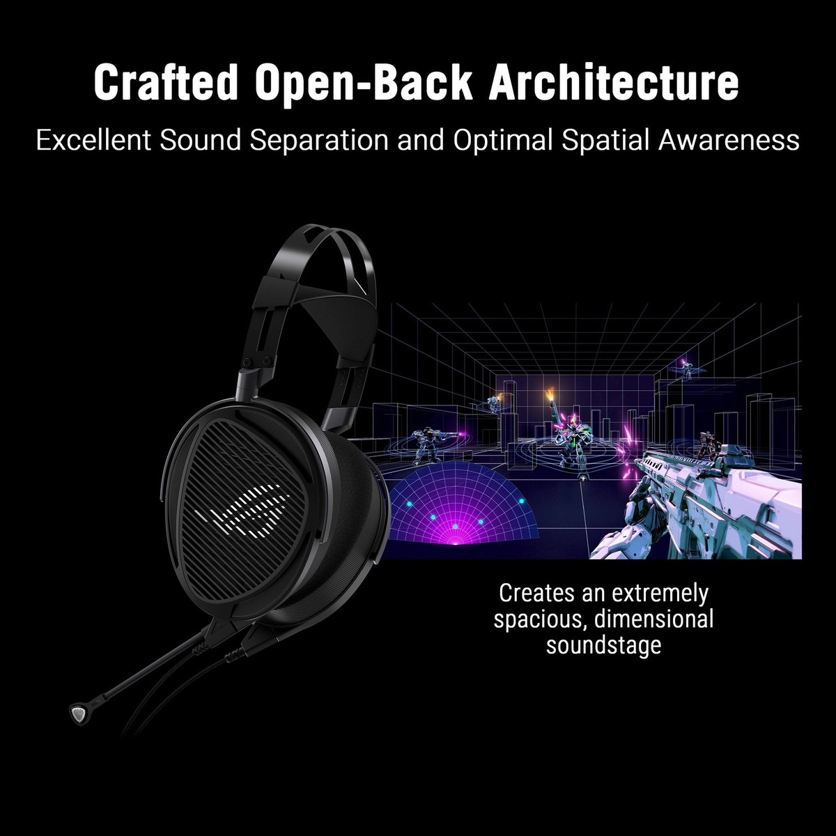ASUS - ROG Kithara Wired Audiophile Open-Back Gaming Headset with ROG-Tuned H... View 2