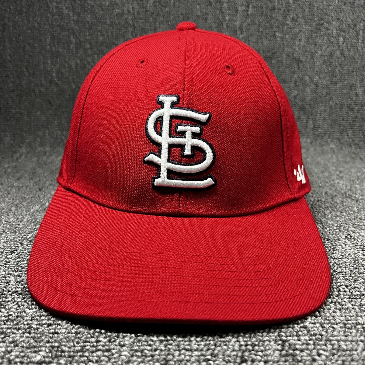 St. Louis Cardinals '47 Brand MVP Red Snapback Hat MLB STL Logo Gray Underbrim