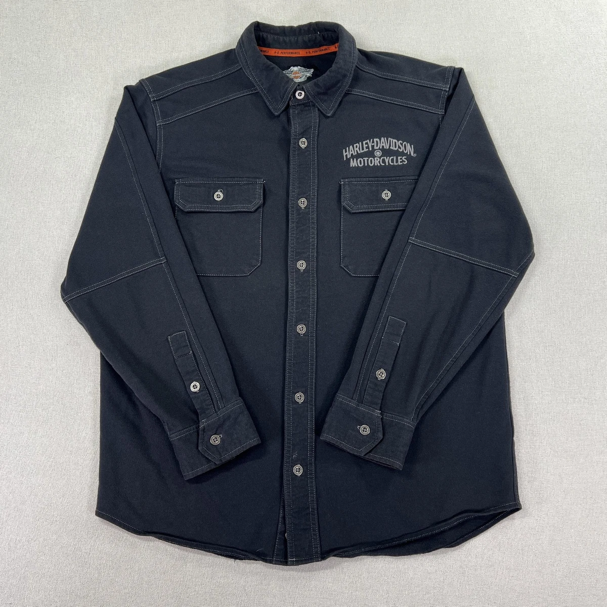 chinese dress ladies Harley-Davidson Men's Parts & Service Long Sleeve Thermal Shirt, Cloud Dancer