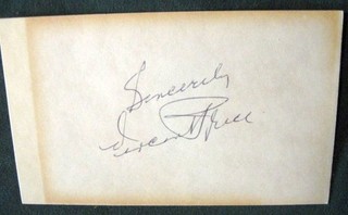 Original Signed VINCENT PRICE Signature Autograph on Index Card comes with COA
