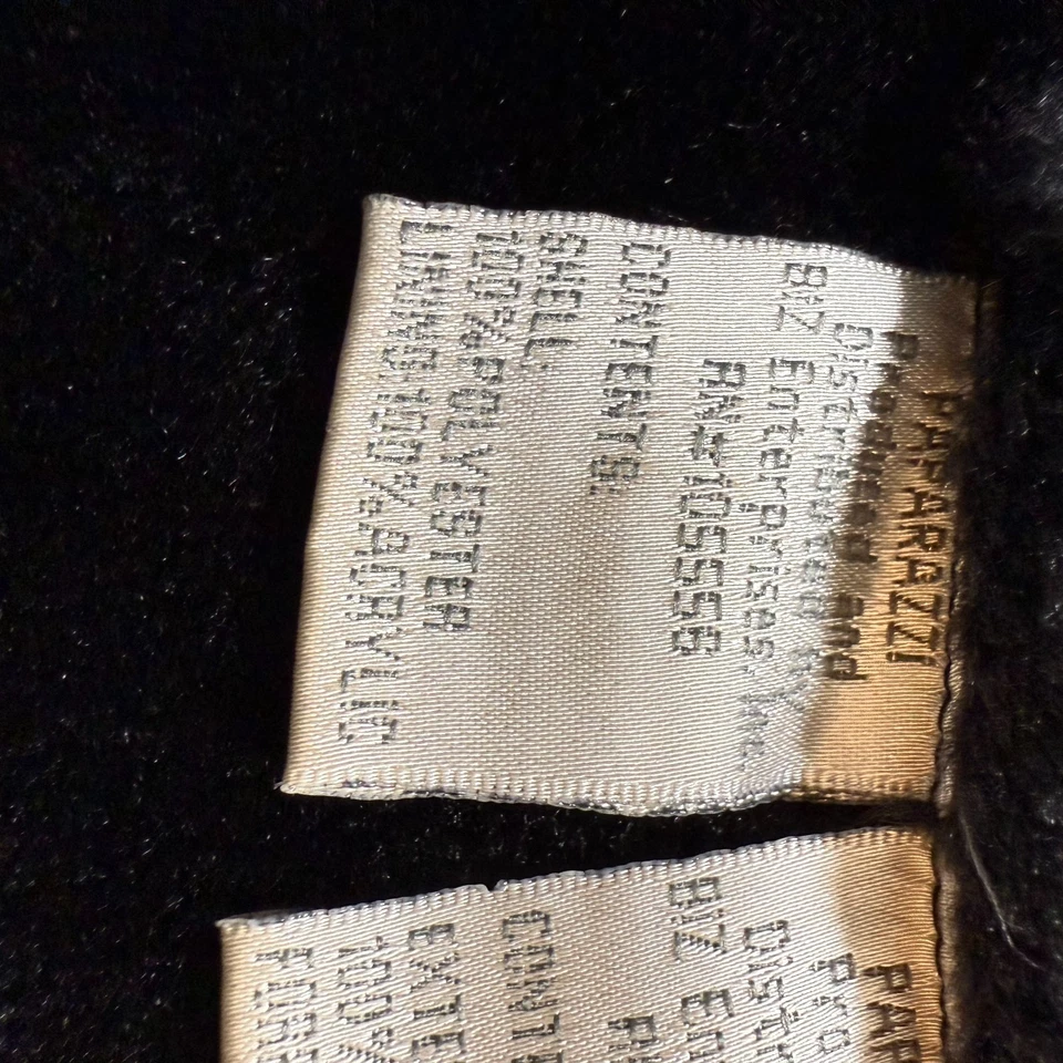 Paparazzi Faux Fur Collar Jacket Women’s L Black Boho Y2K Faux Suede Coat - Image 4 of 4