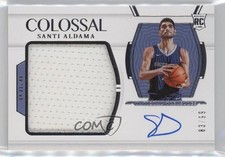 2021-22 Panini National Treasures Colossal Material 83/99 Santi Aldama Auto 3t8