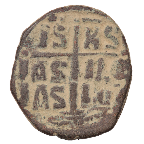 MONETA FOLLIS BIZANTINA ANONIMA: GESÙ CRISTO - Foto 2 di 2