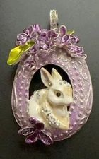 Kirks Folly Purple Bunny Kisses Silvertone Magnetic Enhancer 3"