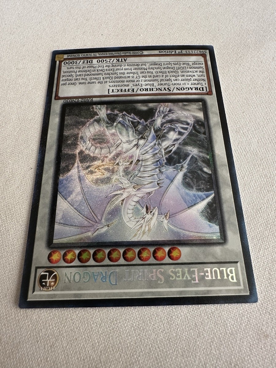 Lá Thẻ Bài Blue-Eyes Spirit Dragon - RA02-EN030 - Quarter Century Rare 1st Edition | Việt Nam - Foto 8
