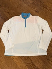 EP Pro Tech Golf Top Womens Large 1/4 Zip Collar Athletic Shirt