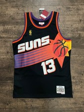 Steve Nash Mitchell  Ness 96-97 Pheonix Suns Black Jersey 40 M Mens Sewn