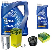 Inspektionspaket 6L Mannol Special Plus 10W-30 FüR Renault Clio I 1.2 1.4 1.8