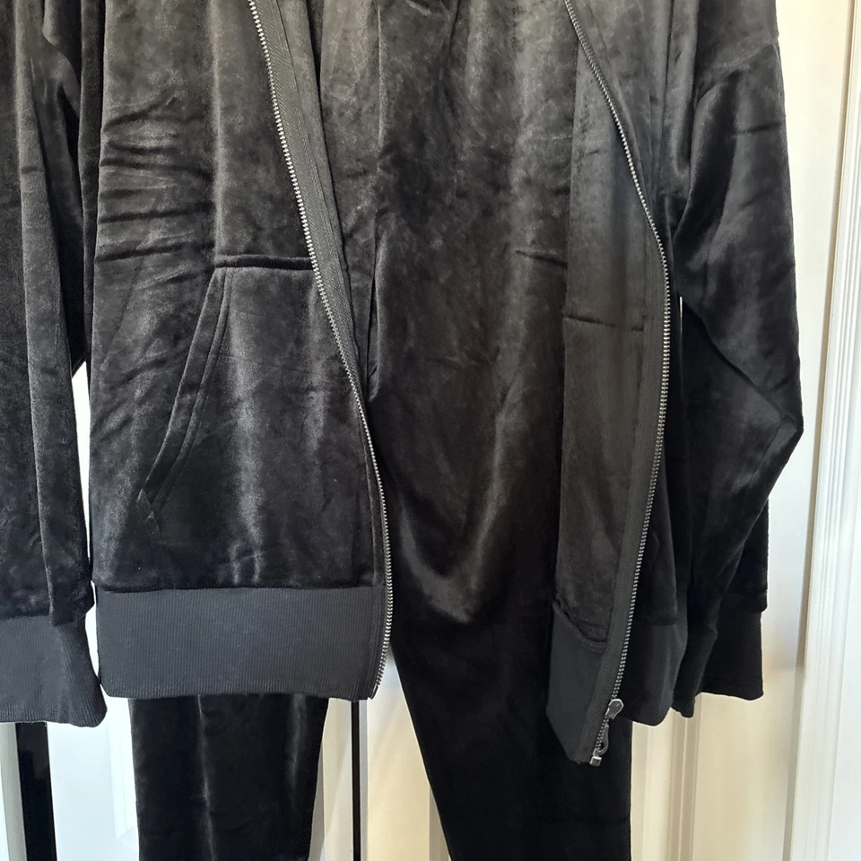 Felina Mujer Sudadera con Capucha Jogger 2 Piezas Terciopelo Chándal Suave Calce Relajado, XL ¡Nuevo!! Foto 3 de 4