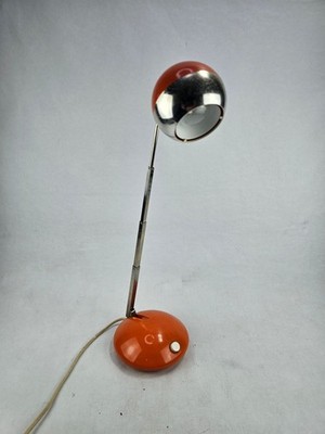 1970s Eichhoff-Werke Brown Space Age Table Lamp | Vintage Mid