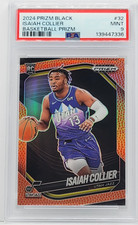 2024 Prizm Black #32 Isaiah Collier Card 81/225 - PSA 9 Mint, Utah Jazz