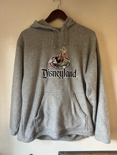 Vintage 90s Disneyland Mickey And Friends Embroidered Fleece Pullover Hoodie MED