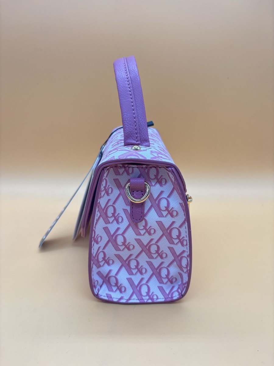 XOXO Pink Handbag Gold Snap Close With XOXO Logo Vegan