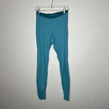 Patagonia Capilene 2 Base Layer Pants Mens Large Teal Blue Lightweight Wicking