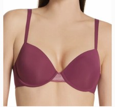 Women  s Maidenform Lightly Lined T Shirt Bra Purple 34D NEW 
