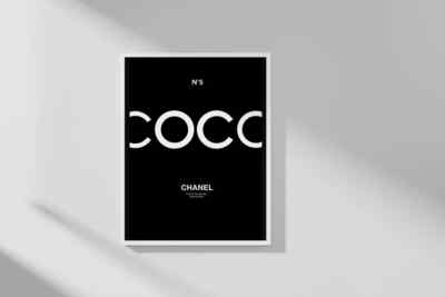 Luxury Black Fashion Wall Art poster Choose your Size