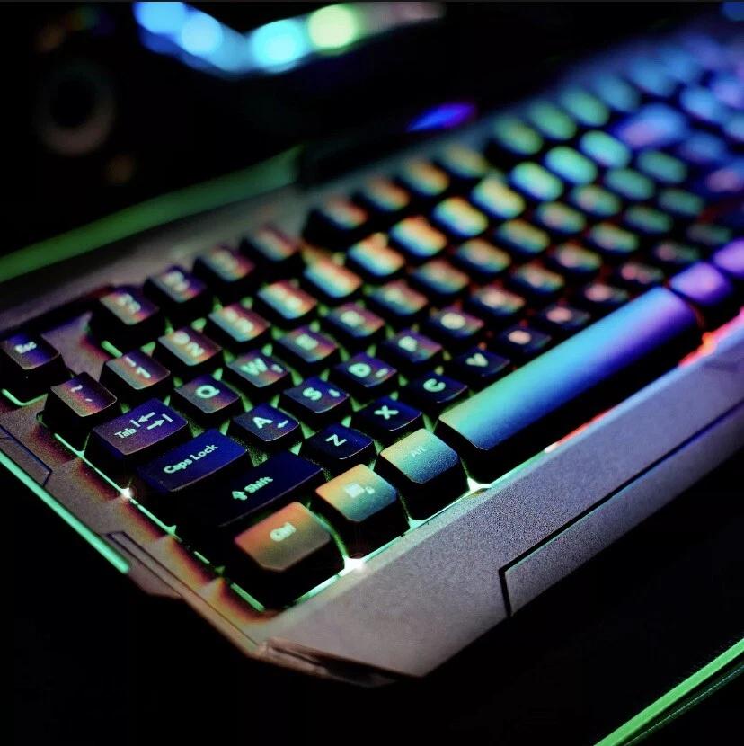 TikTok Bugha Exclusive Backlit RGB LED Gaming Keyboard with Function Keys for PC - Image 4 of 4