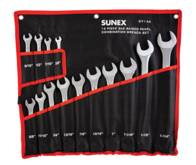 Sunex 9714A SAE Combination Wrench Set, 14 Pieces 613364097144| eBay