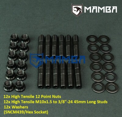10.9 Turbo Exhaust Manifold Stud Kit Fits Nissan QD32 Elgrand E50 Patrol Terrano