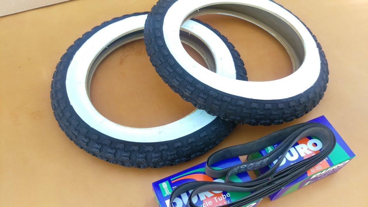 Tires And Tubes 12 1/2x 2 1/4 White Wall Comp Lll Style Bmx