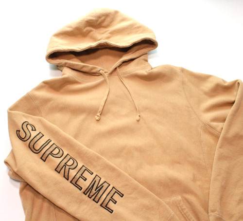 SUPREME Sleeve Embroidery 勇気づけ Hooded Sweat 