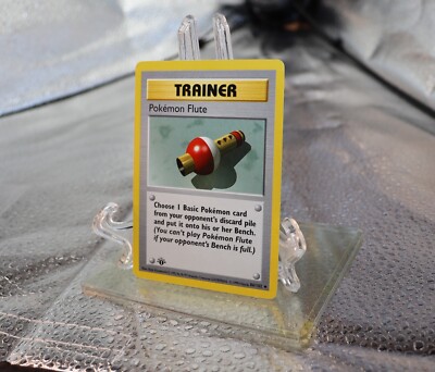 Pokmon TCG Pokemon Flute Trainer Card 86/102 Base Set 1st Edition LP  Vintage | eBay