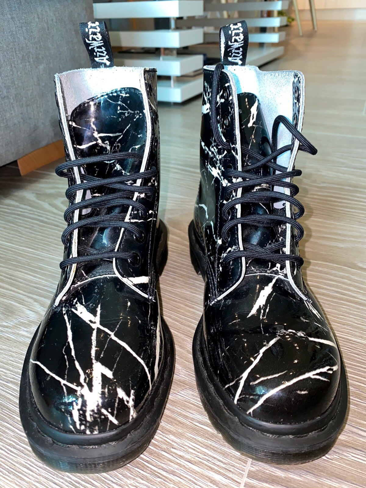 dr martens marble boots