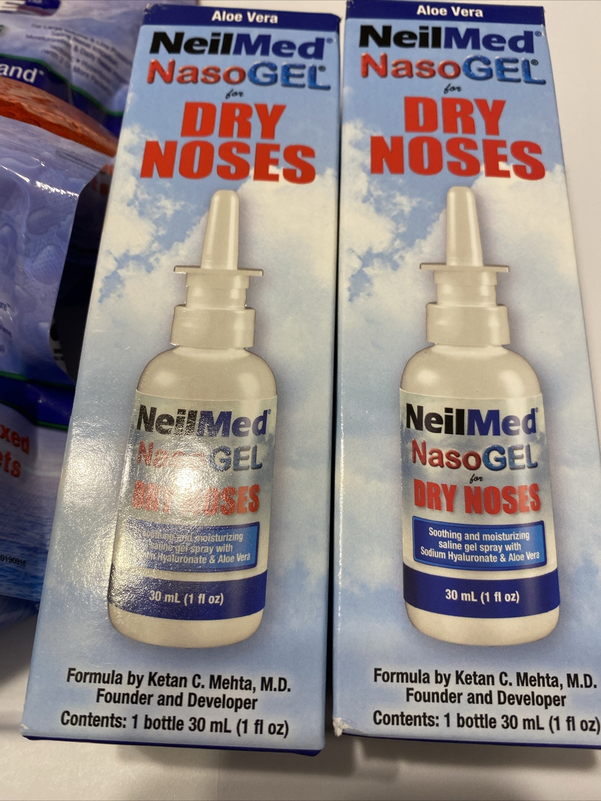 4 ASST NeilMed NasoGEL Dry Noses Drip Free Gel Spray & SINUS RINSE