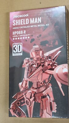 BOGO30 PIECECOOL Shield Man HP068R 3D Sci-Fi Metal Model Kit