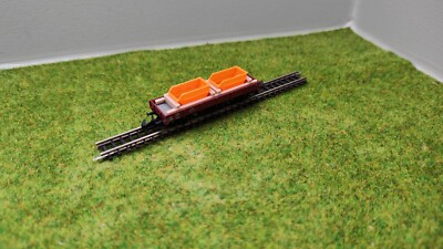 Zubehör Spur Z - Muldencontainer mit Palette - Ladegut für Spur Z -  1:220