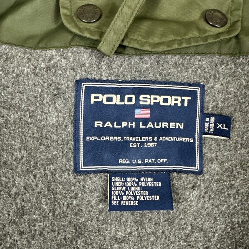 Ralph Lauren Polo Sport Jacket Men's XL Green 3 in 1 Rain Wind Resistant Hooded - Picture 6 of 10