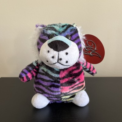 BJ Toys Wild Cats Tiger Plush Rainbow 6 Inch Stuffed Animal