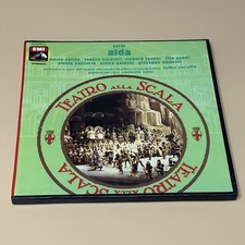 Cofanetto 3 LP Giuseppe Verdi AIDA Teatro Scala Box Disco Vinile + Libretto