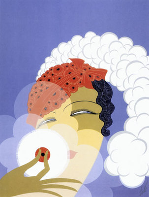 Makeup 22x30 Art Deco Print by Erte | eBay