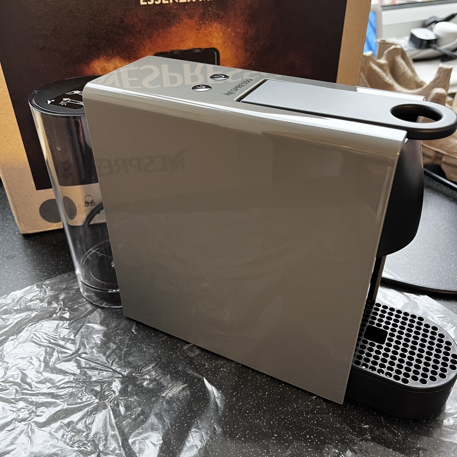 Nespresso Essenza Mini Coffee Pod Machine Grey eBay