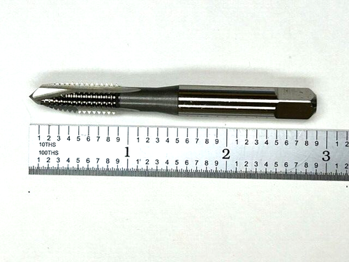M8 X 1,25 3 FLAUTI PUNTO SPIRALE RUBINETTO METRICO HSS FINITURA BRILLANTE OSG 1981400 - NUOVO! - Foto 6 di 7