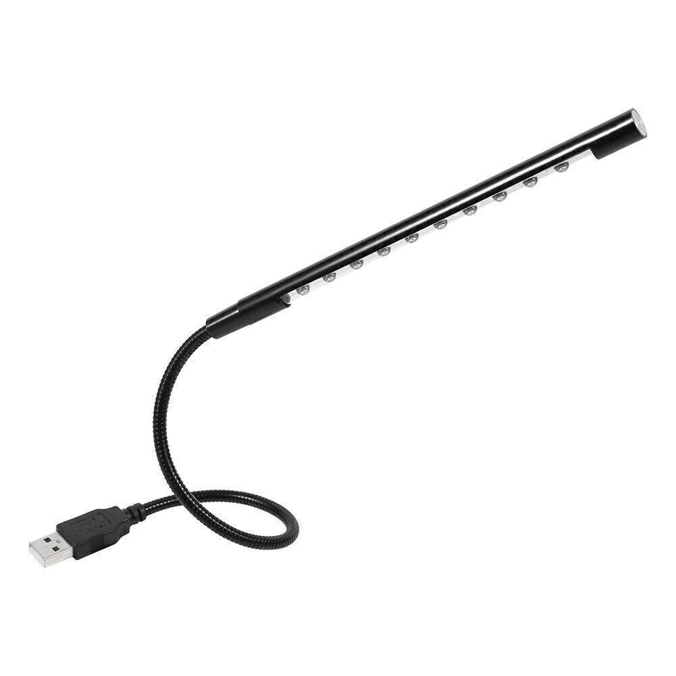 Linterna de luz de lectura LED mini USB flexible de 5 V para computadora portátil PC Foto 3 de 4