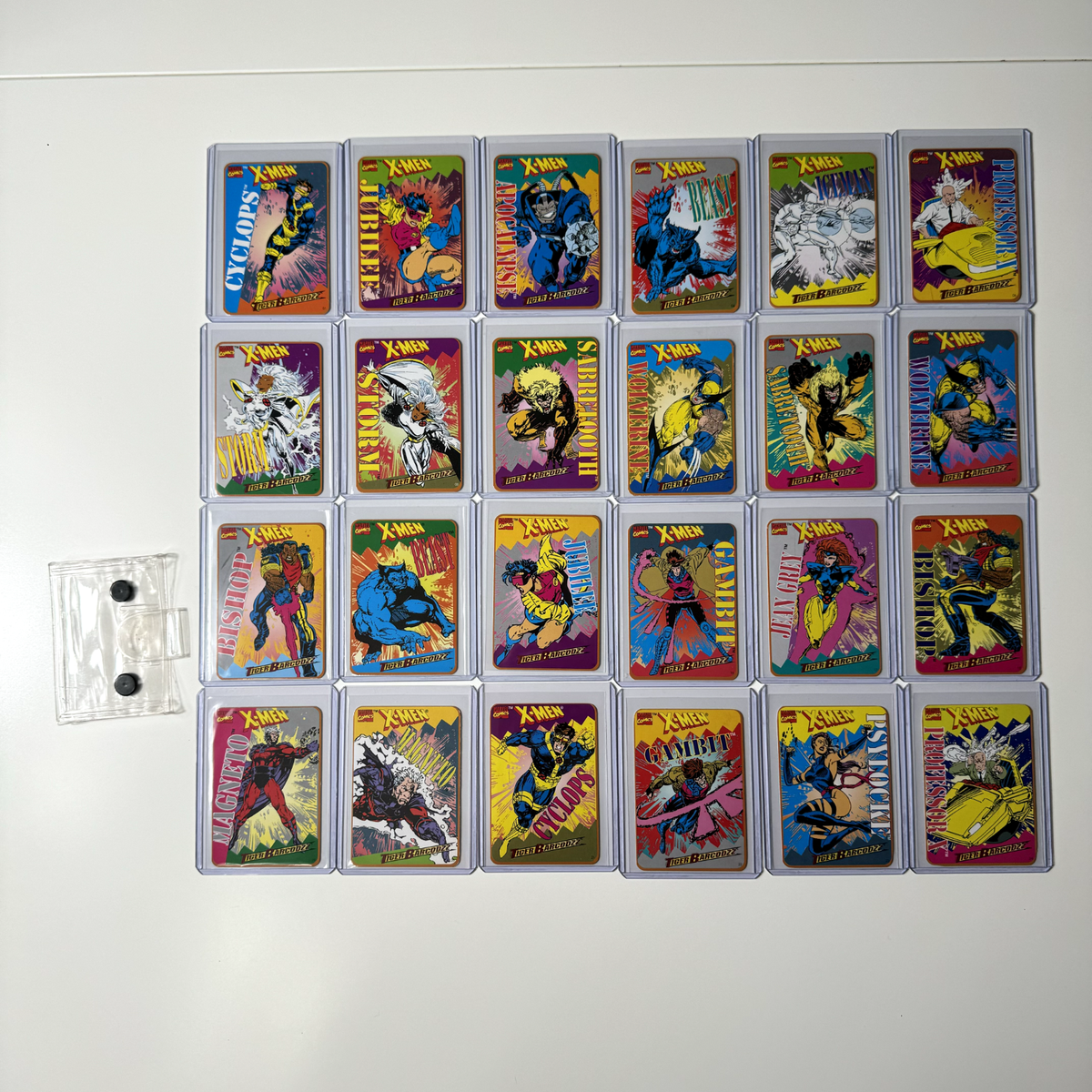 Tiger Barcodzz 1994 Marvel X-Men - 24 Card Complete Set - Rare for