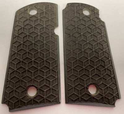 Kimber Micro 9 G10 Cube Lines Textured Black Grips Altamont