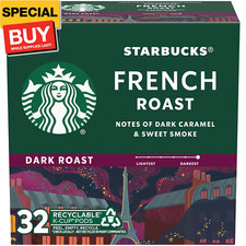 K-Cup Coffee Pods, Dark Roast Coffee, French Roast, 100 Arabica, 1 box 32 pods