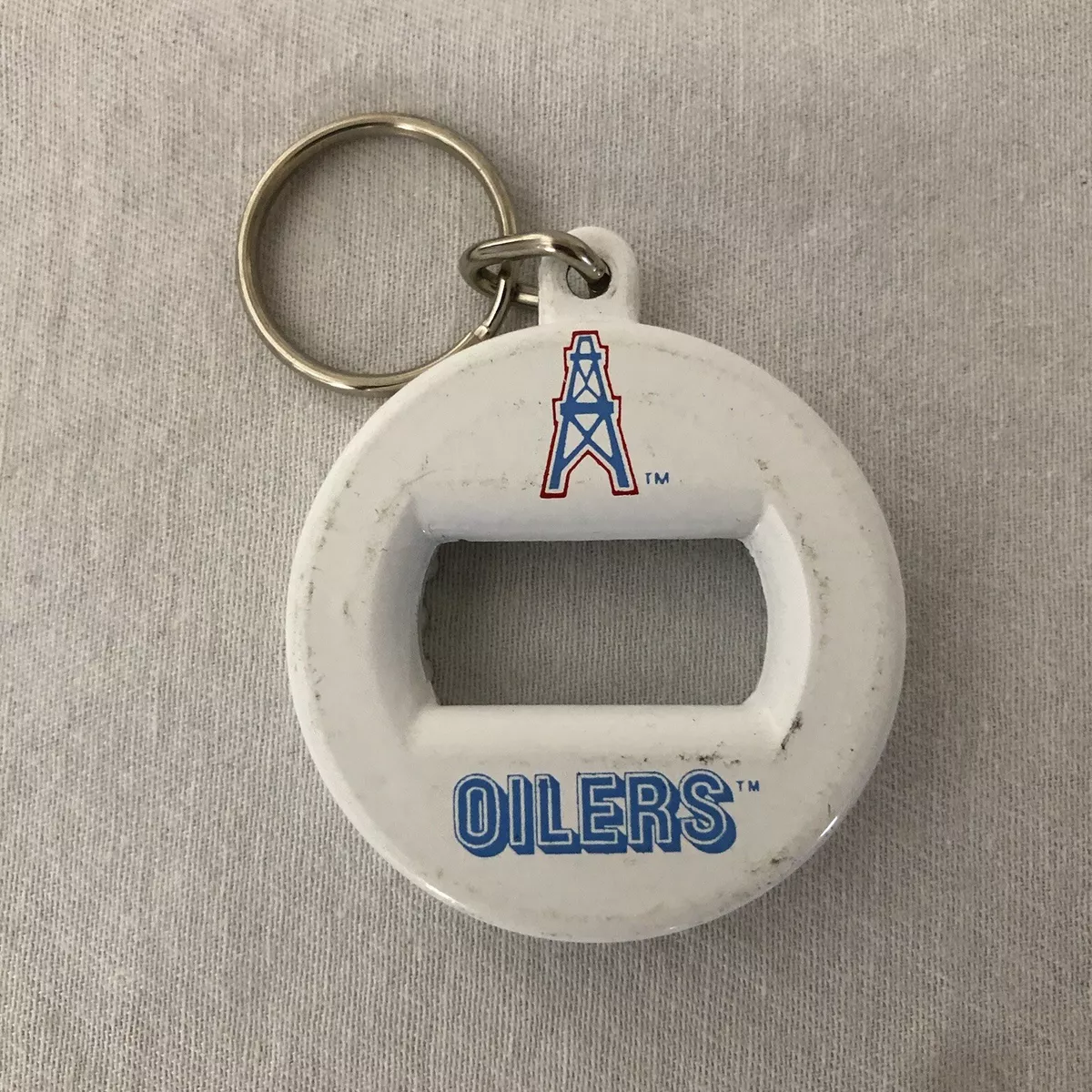 Vintage Houston Oilers BEV KEY 3 in 1 Can Bottle Twist Opener