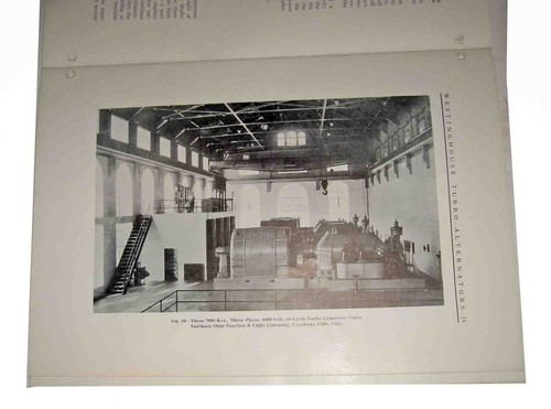 MAY 1914 WESTINGHOUSE TURBO-ALTERNATORS 40 Pgs w/COVERS Monograph-ELECTRIC GENER - Picture 4 of 16
