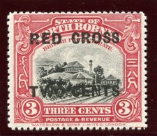 North Borneo 1918 KGV Red Cross 3c + 2c rose-red (p14&frac12;-15) superb MNH. SG 216b.